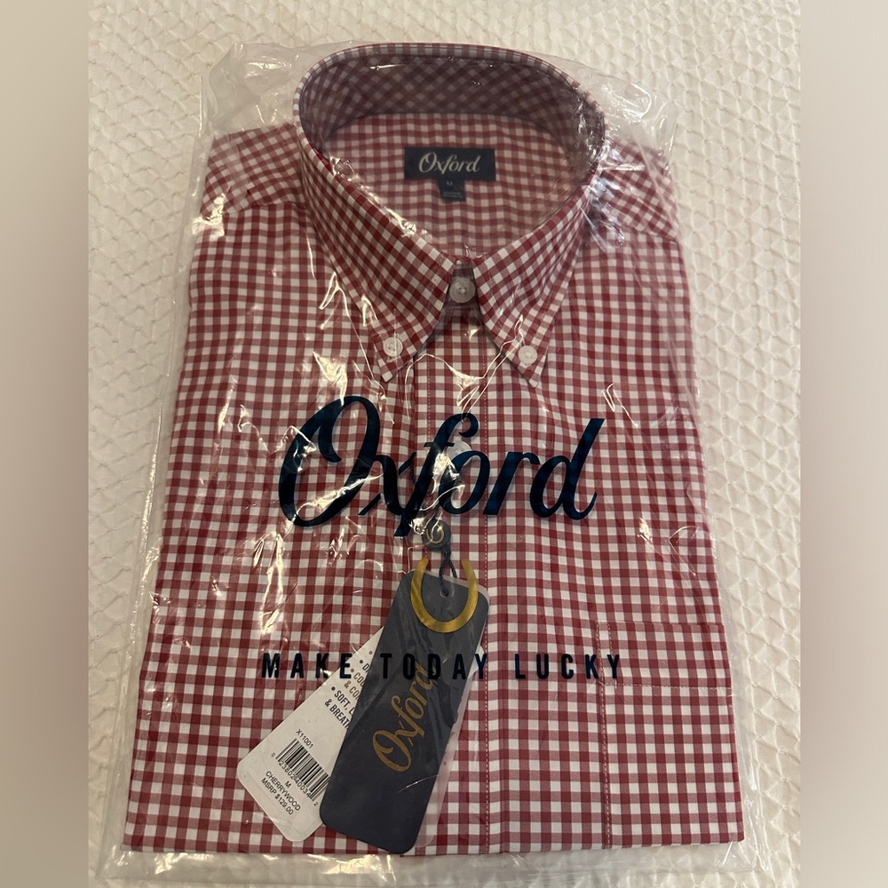 Oxford Brand Button Down in Cherrywood Color (NWT)